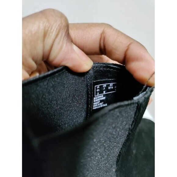 Clarks Ornella Chelsea Low Boot Black Suede Platform Boots Size 7 - Picture 8 of 8